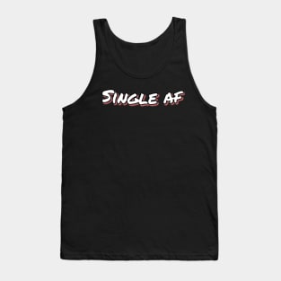 Single af cool calligraphy Tank Top